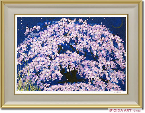 Nakajima Chinami Weeping cherry tree in Spring